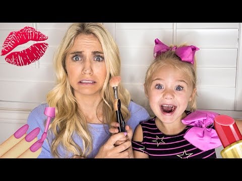 4 YEAR OLD DAUGHTER DOES MOMMY’S MAKEUP!!!