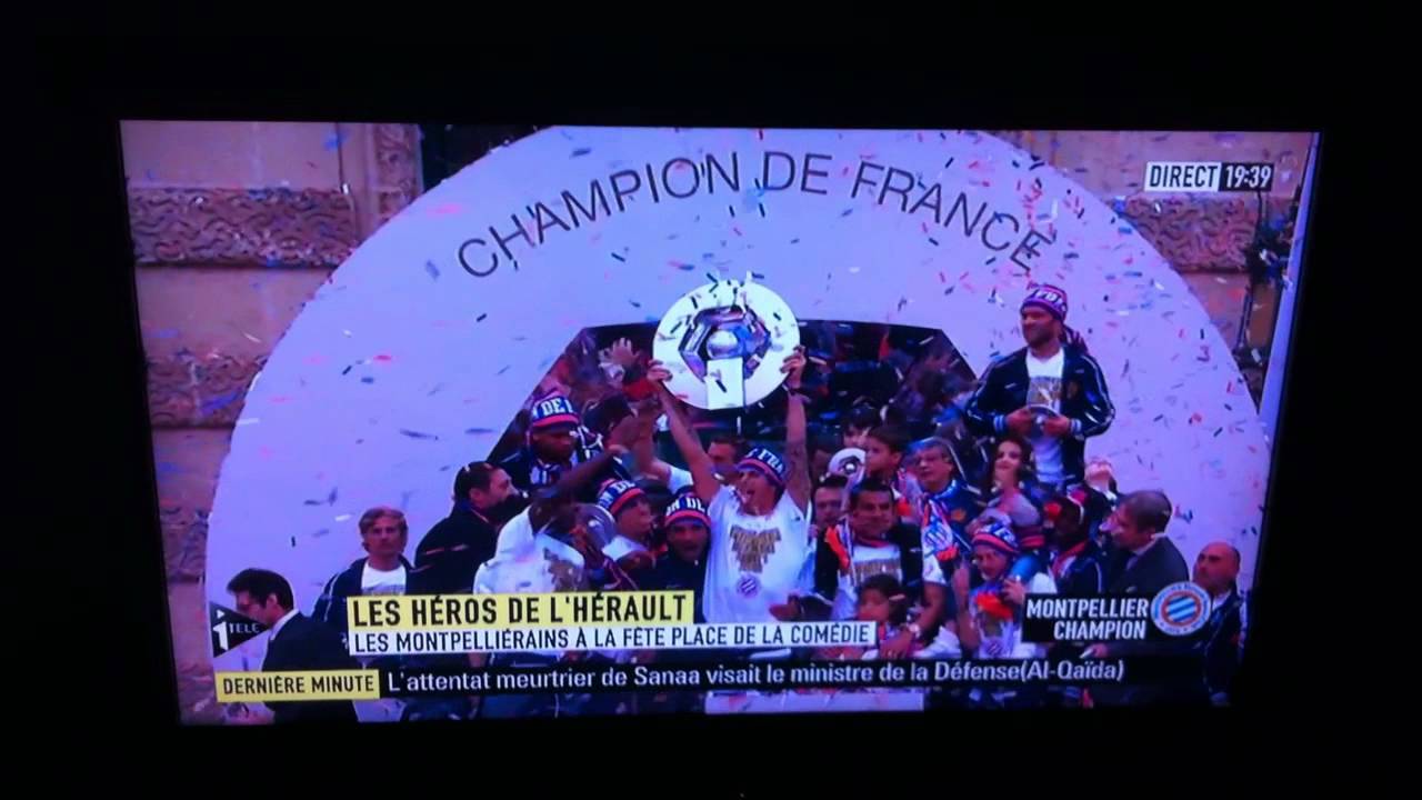 Remise du trophée de L1 à MONTPELLIER  2011-2012...