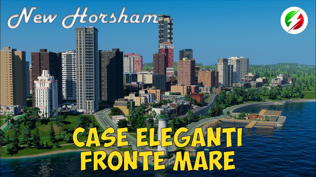 Case eleganti fronte mare in Cities Skylines 2