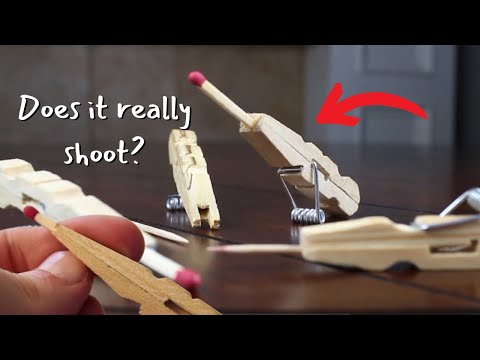 Mini Matchstick Gun - The Clothespin Pocket Pistol