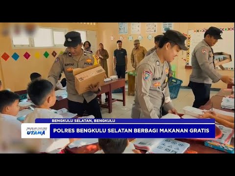 POLRES BENGKULU SELATAN BERBAGI MAKANAN GRATIS