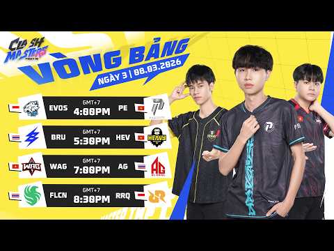 [VN] Vòng Bảng Ngày 3 | Free Fire Clash Masters SEA 2026 Spring