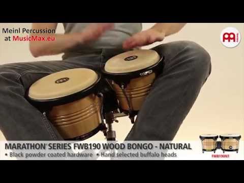 Marathon® Series FWB190 Wood Bongo | Sound demonstration | How to play bongos