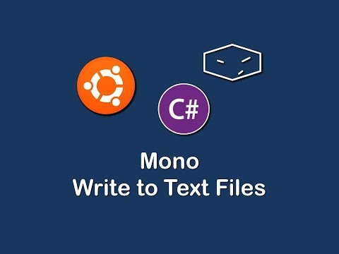 mono c write to text files