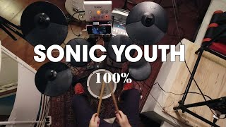 100% SONIC YOUTH drum cover