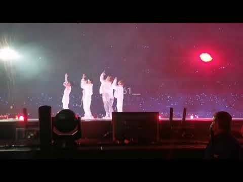 211201 BTS ( 방탄소년단) — Fire live at SoFi Stadium (front row view)