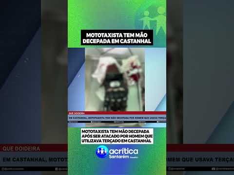 MOTOTAXISTA TEM MÃO DECEPADA #reels #pará #tvacritica #castanhal #crime