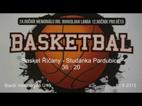 2015 0912 Basket U13 Turnaj Ústí nad Orlicí _ Basket Říčany - Studánka Pardubice