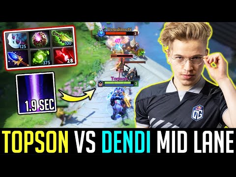 Topson Convert LUNA to 100% INT HERO - vs DENDI Mid Lane - 2000 IQ ITEM BUILD DOTA 2