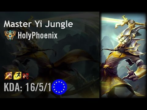 Master Yi Jungle vs Gragas - HolyPhoenix - EUW Challenger Patch 6.8