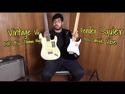Vintage V6 MRTBG Thomas Blug VS Fender Squier 50's Classic Vibe | Guitar Comparison