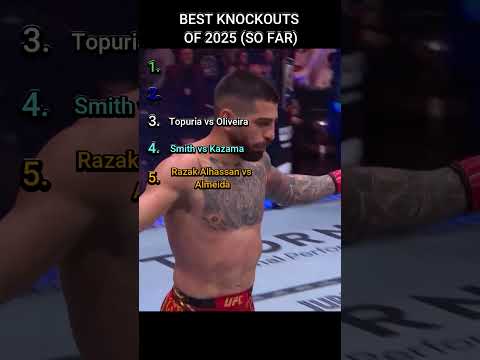 Top 5 UFC KOs of 2025 🔥 Best Knockouts So Far! #mma #ufc