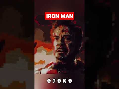 UNBELIEVABLE IRON MAN Minecraft Pixel Art #shorts