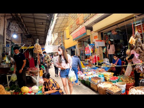 Daily Morning at Boeung Prolit Market Phnom Penh | Cambodian Street Food Tour