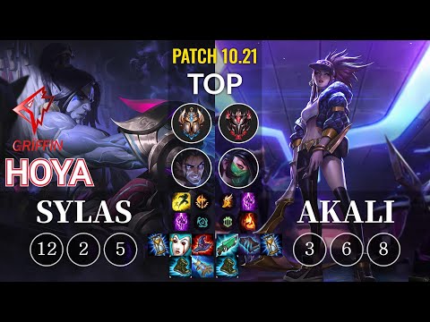 GRF Hoya Sylas vs Akali Top - KR Patch 10.21