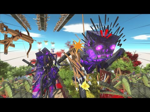 Crossing the Bridge of Ballista Rain Who Will Survive? part 1 - Animal Revolt Battle Simulator