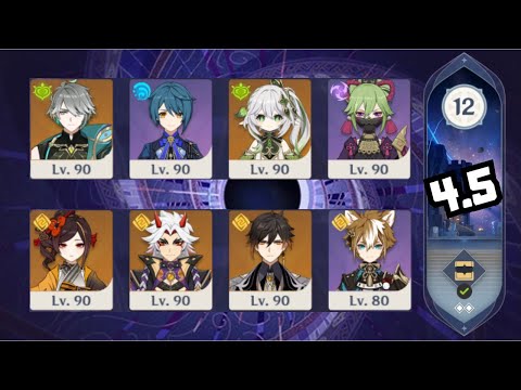 C0 ALHAITHAM Hyperbloom and C0 CHIORI ITTO Mono Geo | 4.5 Spiral Abyss Floor 12 | Genshin Impact