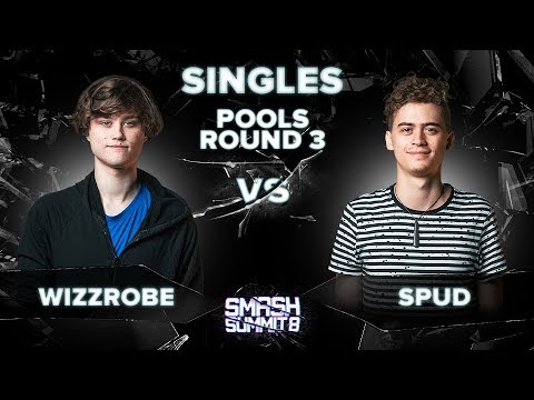 Wizzrobe vs Spud - Melee Singles: Pools Round 3 - Smash Summit 8 | Captain Falcon vs Marth