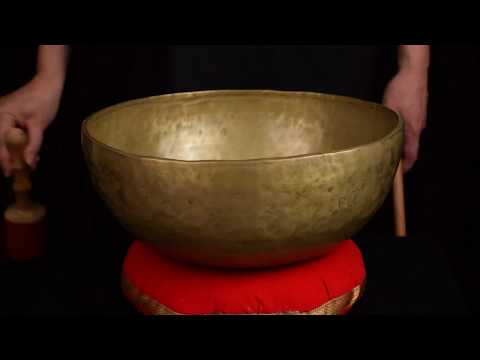 16" Unlimited™ Gold Sri Yantra Singing Bowl - Unlimited Singing Bowls