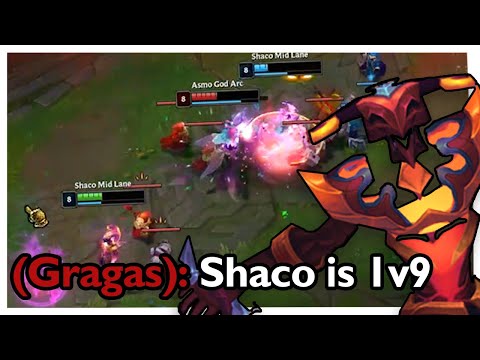Shaco Mid's Divine 1v9