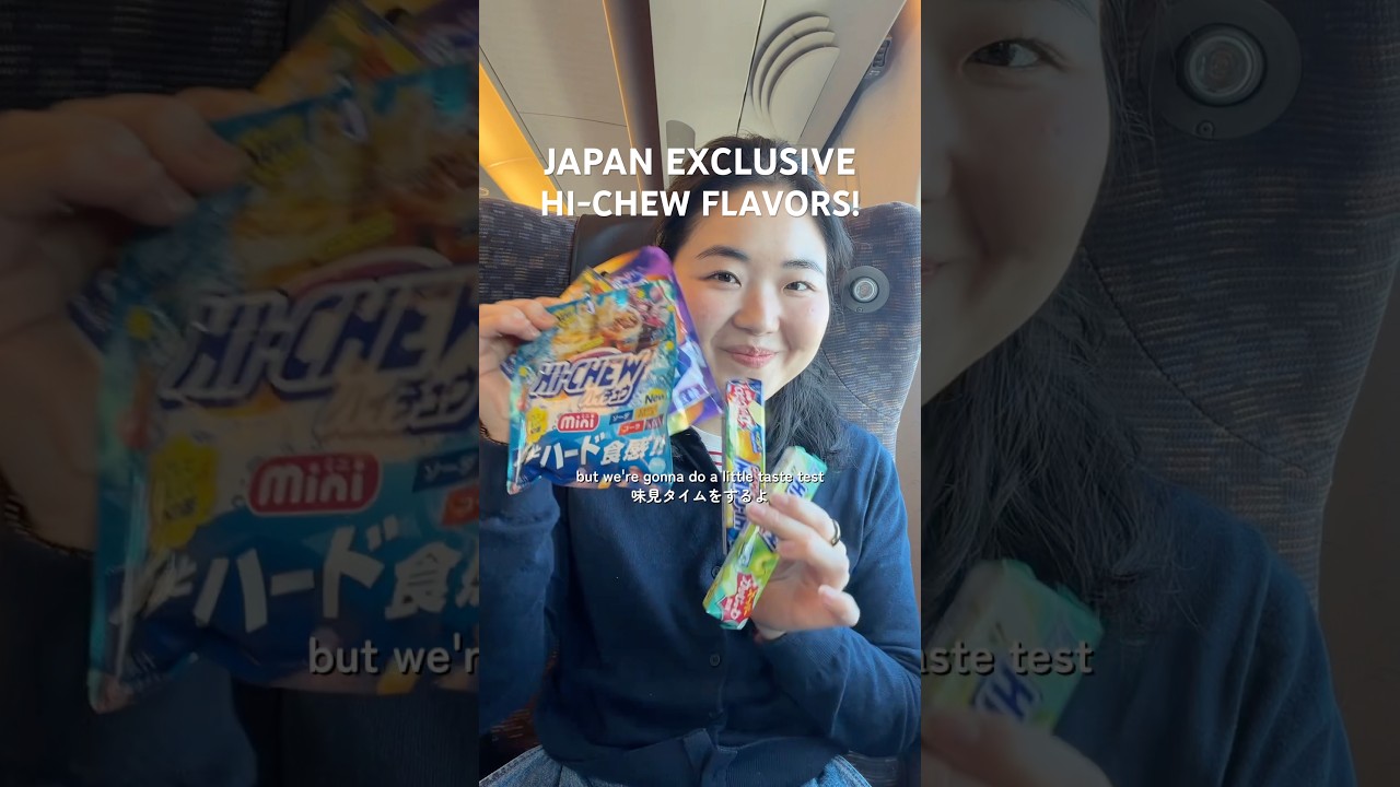 HI-CHEW flavors you can only get in Japan! 🇯🇵