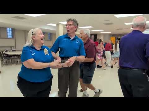 Square dancing with the Sprosty Twins at the Missouri Promenaders Square Dance Club in Overland, MO.
