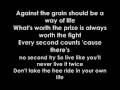 Nickelback - if today was your last day lyrics 