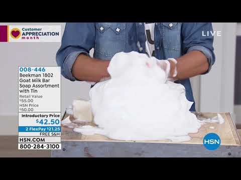 Beekman 1802 Goat Milk PalmSize Bar Soap  Assortment w/T...