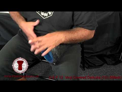 Gawharet El Fan 12" Vinyl Black Covered Darbuka - Professional Doumbek