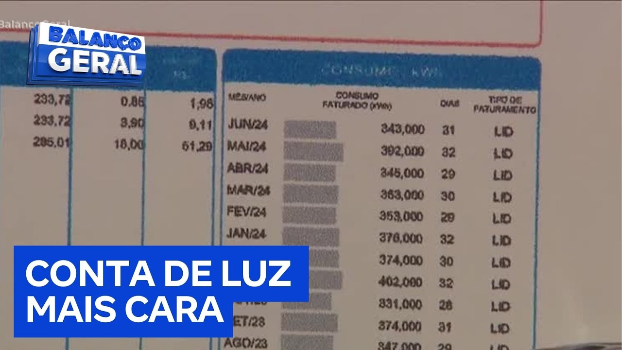 Conta de luz deve ficar mais cara a partir desta terça (1º)