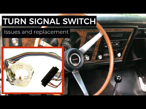 Turn signal switch and cancelling cam installation. 1969 Firebird turn signal stuck