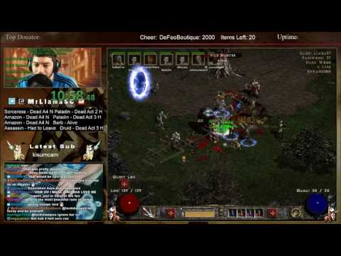 Diablo 2 - 8 Man Hell Speedrun (06/23/2017) - SO MUCH SPICE TODAY