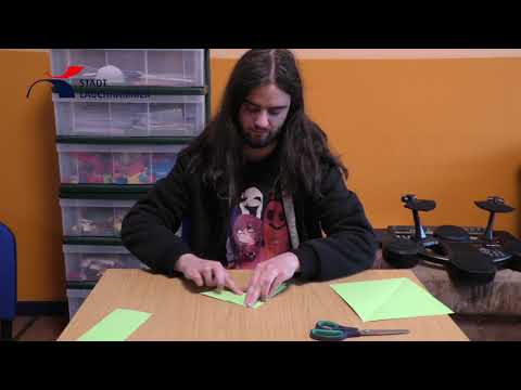 Origami  Frosch falten