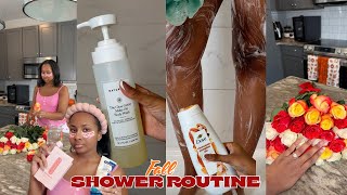 FALL SHOWER ROUTINE | Self-care products | Skincare | Feminine Hygiene