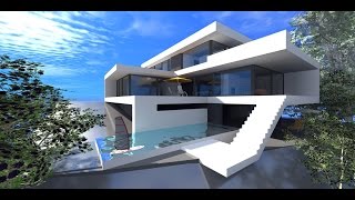 preview picture of video 'Minecraft Building | How To Build A Modern House / Best Modern House 2014 | 2015 Tutorial (HD)'