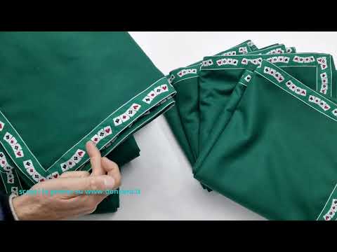 Tappeto Panno Verde da Gioco EIRE disegno Semi Carte