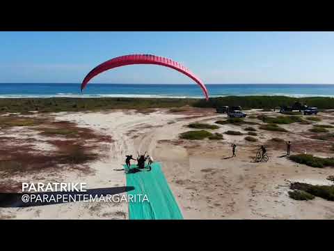 Volando en Margarita con nuestra escuela de Parapente, Paramotor y Paratrike.