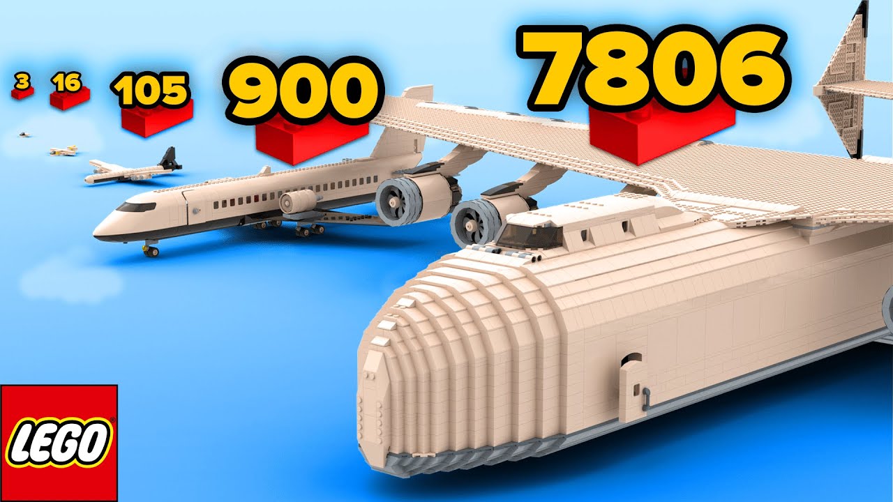 LEGO Aircrafts From 3 to 7806 Parts | Comparison