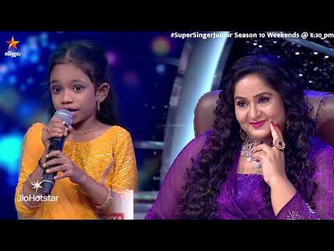 Glimpse of Ooru Sanam Thoongidichu Song by #Nasreen 😍❤️ | Super Singer Junior 10 | Episode Promo