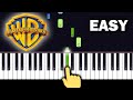 Warner Bros Intro EASY Piano Tutorial