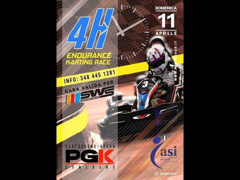 2a Endurance 4h PGKart Camerano - SWS - Partenza, primi giri, sorpassi e rientro ai Box.