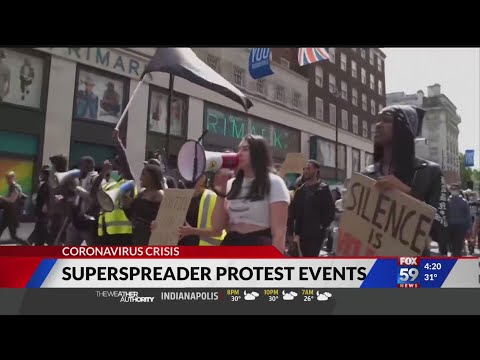 Superspreader protest events