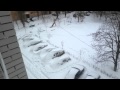 В ТАГАНРОГ ЗИМА ПОДКРАЛАСЬ НЕЗАМЕТНО!!!snow disaster 