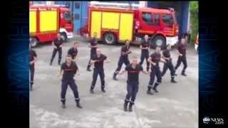 preview picture of video 'ABC Good Morning America Flashmob Beatit Pompiers de St Priest 2011.mp4'