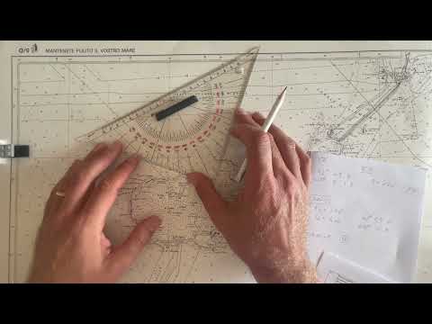 Nuovo esame patente nautica - esercizio 5.1.3-6 n°17 - intercetto - carteggio oltre 12 miglia (2022)