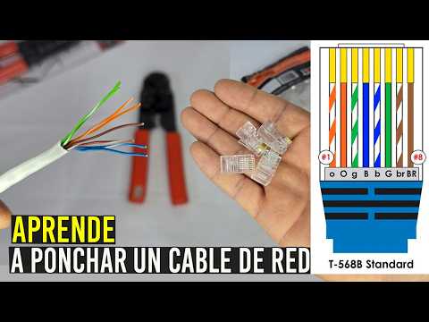 Cómo PONCHAR un Cable de RED UTP/ Conectores RJ45(Rápido y Fácil)