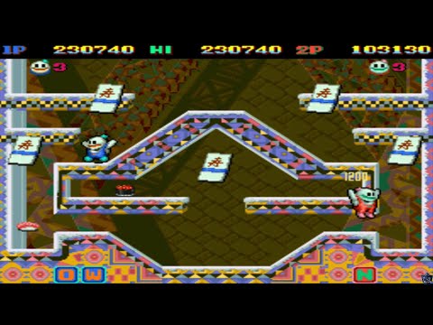 Snow Bros. - Nick & Tom Arcade Completed Gameplay - 2 Players (PC) (HD) (2022) [1080p 60fps]