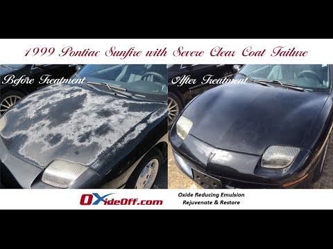 Pontiac Sunfire with Severe Clear Coat Failure and Faded Car Paint