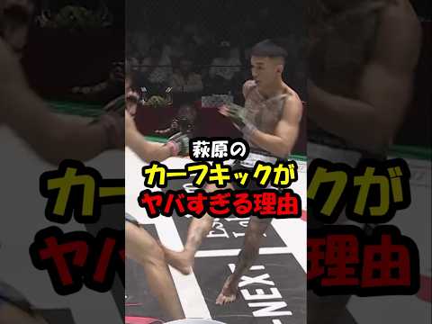 萩原のカーフキックがヤバすぎる理由#shorts #rizin公式クリエーター