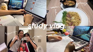 study vlog 🌷 | sec sch life, mugging, fun times with friends, lots of food